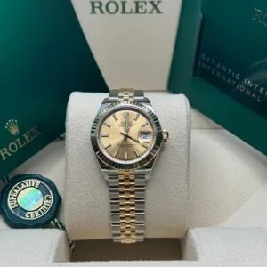 RLX Lady-Datejust 31mm 279173 Champagne Index Dial Oyster Bracelet