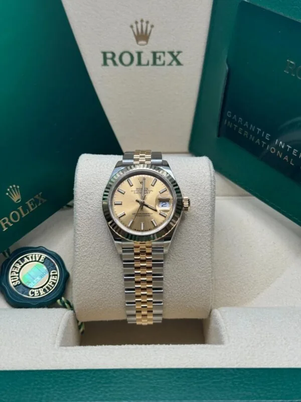 RLX Lady-Datejust 31mm 279173 Champagne Index Dial Oyster Bracelet