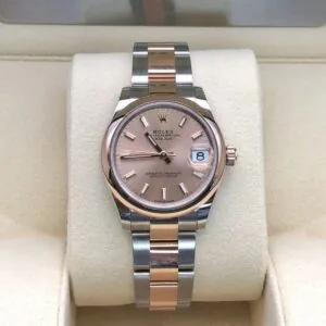 RLX Datejust m278241-0009/0010 Rose 31mm Dial Oyster Bracelet Watch