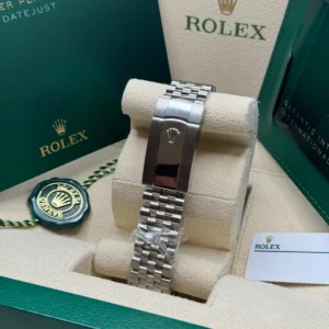 RLX Datejust 41mm Smooth Bezel White Roman Dial Jubilee - 126300