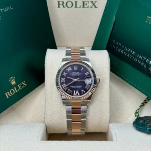 RLX Datejust m278271-0019/0020 Aubergine 31mm Dial Oyster Bracelet Watch