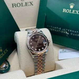 RLX Lady-Datejust 31mm 279171 Chocolate Diamond Oyster Stainless Steel and Rose Gold