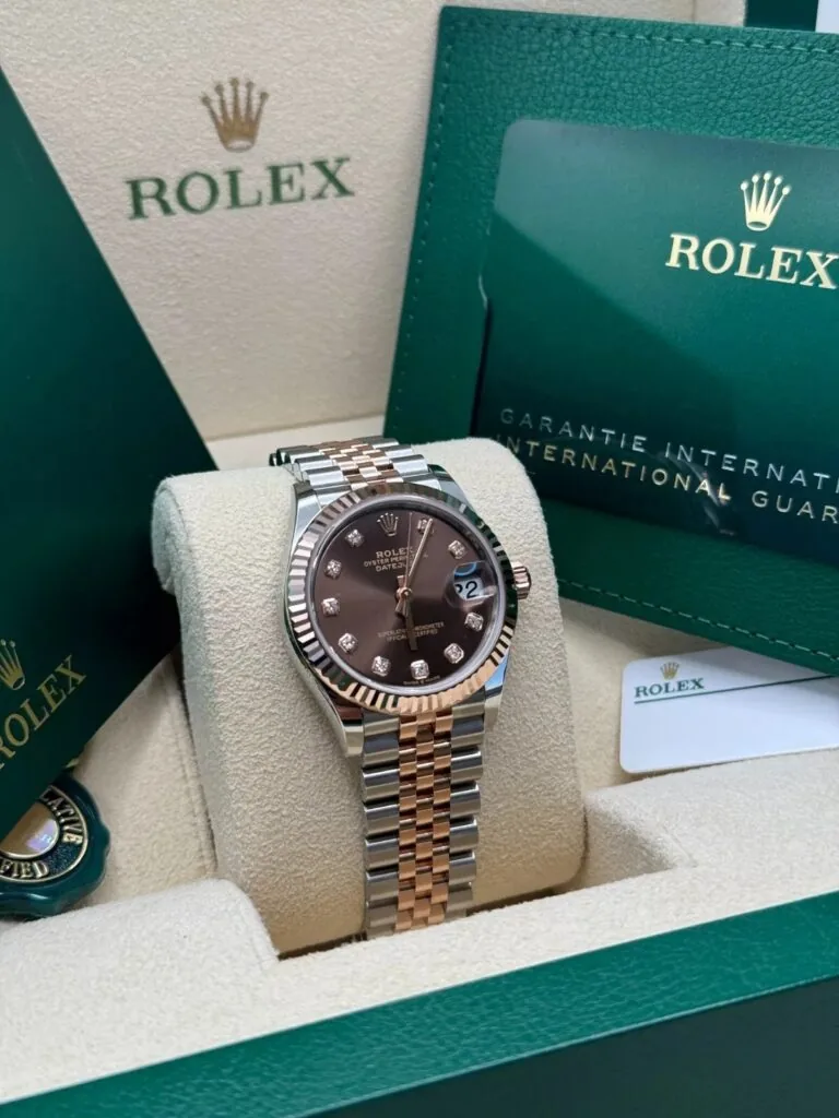 RLX Lady-Datejust 31mm 279171 Chocolate Diamond Oyster Stainless Steel and Rose Gold