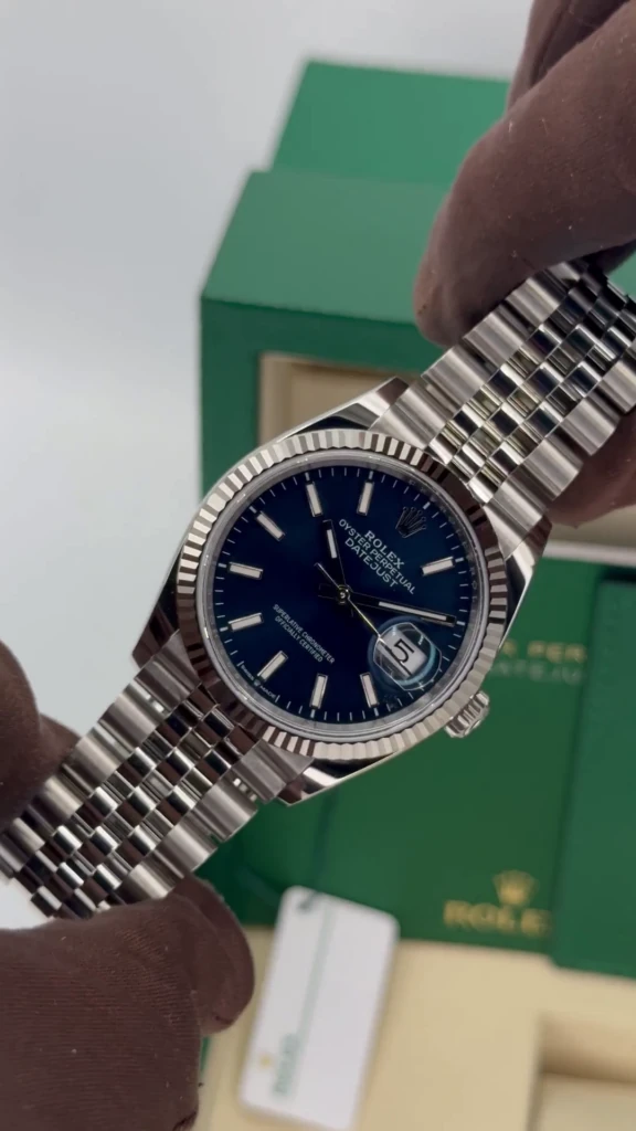 RLX Datejust 36mm 126234 Blue Index Dial 36mm Oyster Stainless Steel