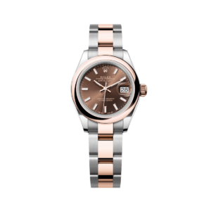RLX Lady-Datejust 31mm 279161 Chocolate Stick Dial, Two Tone Stainless Steel & 18K Rose Gold Oyster Bracelet Women's Watch
