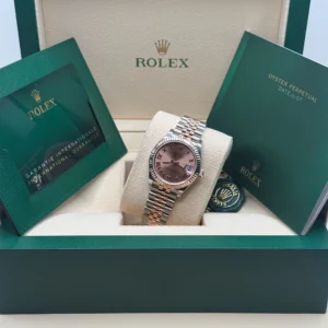 RLX Datejust m278271-0005/0006 Rose 31mm Dial Oyster Bracelet Watch