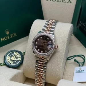RLX Lady-Datejust 31mm 279381RBR Chocolate Diamond Dial Oyster Bracelet