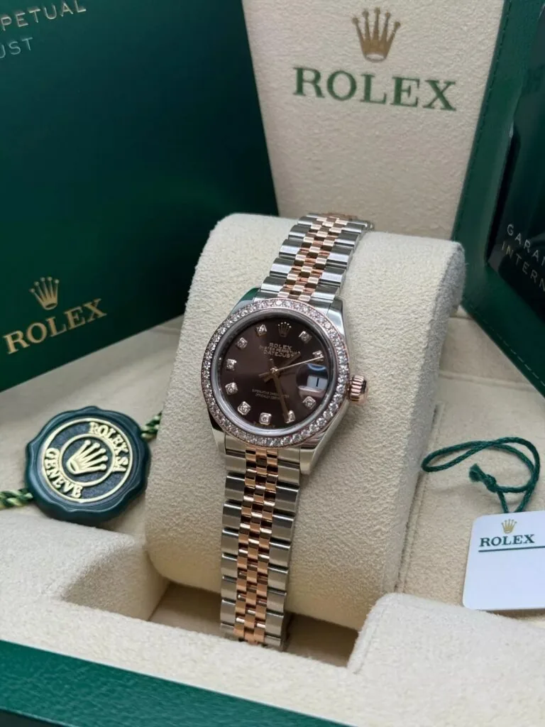 RLX Lady-Datejust 31mm 279381RBR Chocolate Diamond Dial Oyster Bracelet