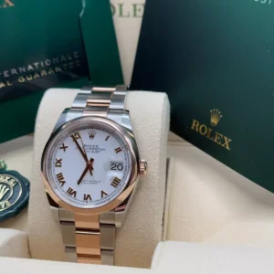 RLX Datejust 36mm 126201 White Dial Oyster Bracelet Watch