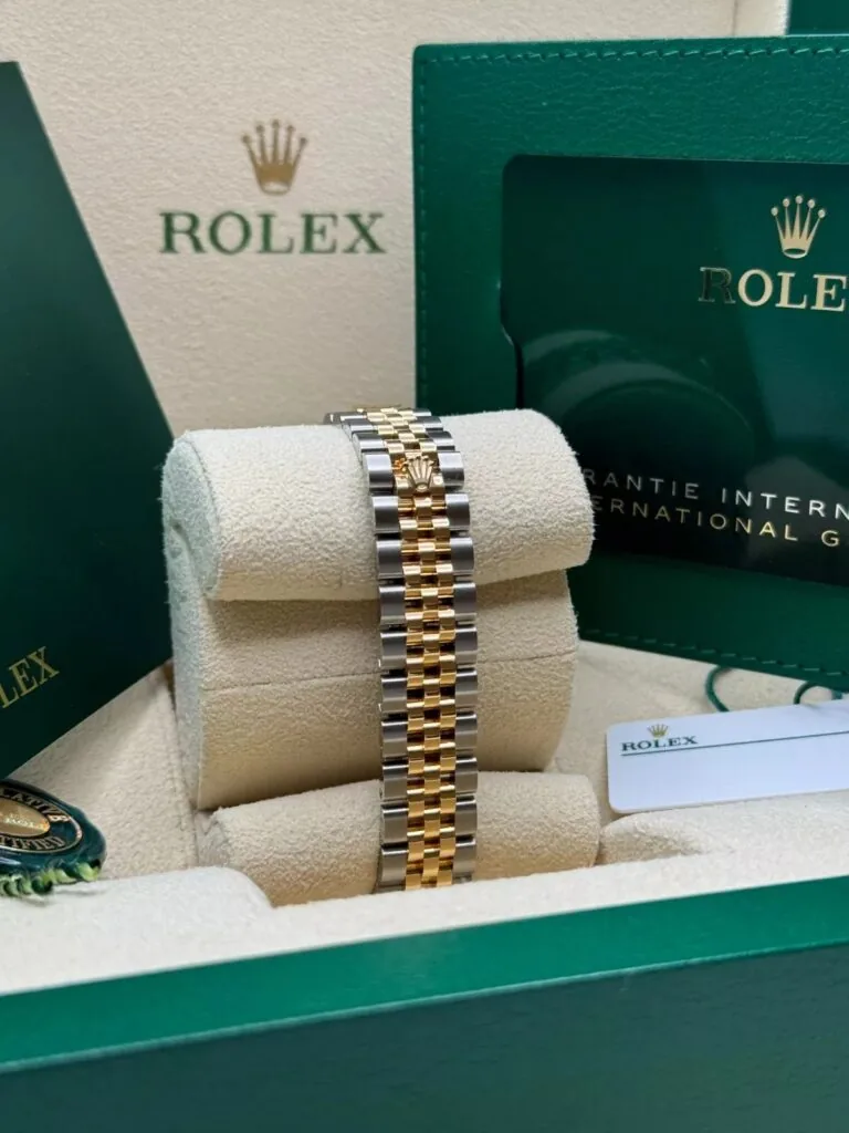 RLX Lady-Datejust 31mm 279383RBR Champagne Roman Dial Yellow Rolesor Oyster Bracelet
