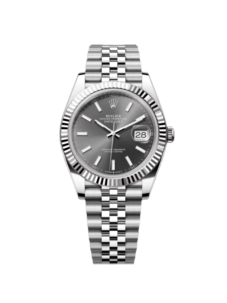 RLX Datejust 41mm 126334 Dark Rhodium Index Jubilee Stainless Steel