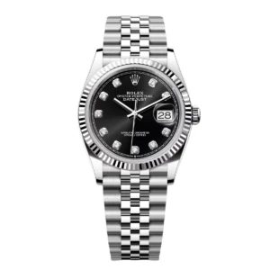 RLX Datejust 36mm 126234 Black Diamond Dial Stainless Steel Oyster Mens Watch