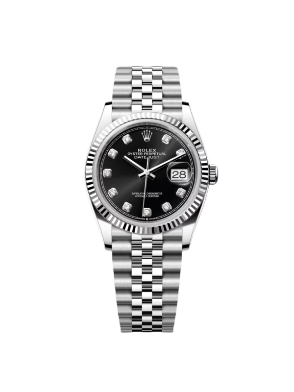 RLX Datejust 36mm 126234 Black Diamond Dial Stainless Steel Oyster Mens Watch