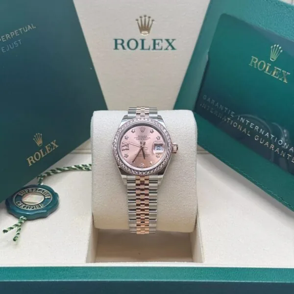 RLX Lady-Datejust 31mm 279381RBR Rose Diamond Dial Oyster Bracelet