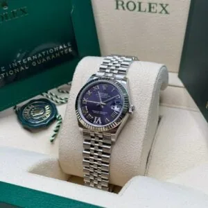 RLX Datejust m278274-0025/0026 Aubergine 31mm Dial Oyster Watch