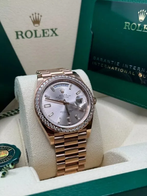 RLX Day-Date 40mm Sundust Diamonds Dial 228345rbr-0007