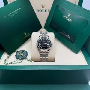 RLX Datejust m278274-0001/0002 Bright Black Dial 31mm Oyster Bracelet