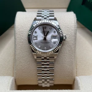 RLX Lady-Datejust 31mm 279174 Silver Diamond Dial Oyster Bracelet