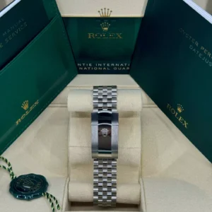 RLX Datejust 41mm 126300 Slate Roman Oyster Stainless Steel Watch