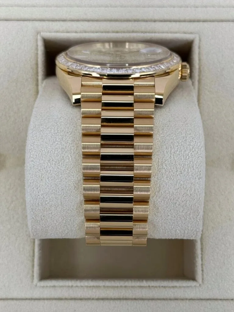 RLX Day-Date 40mm 228398TBR-0036 Diamond Paved Dial President Watch