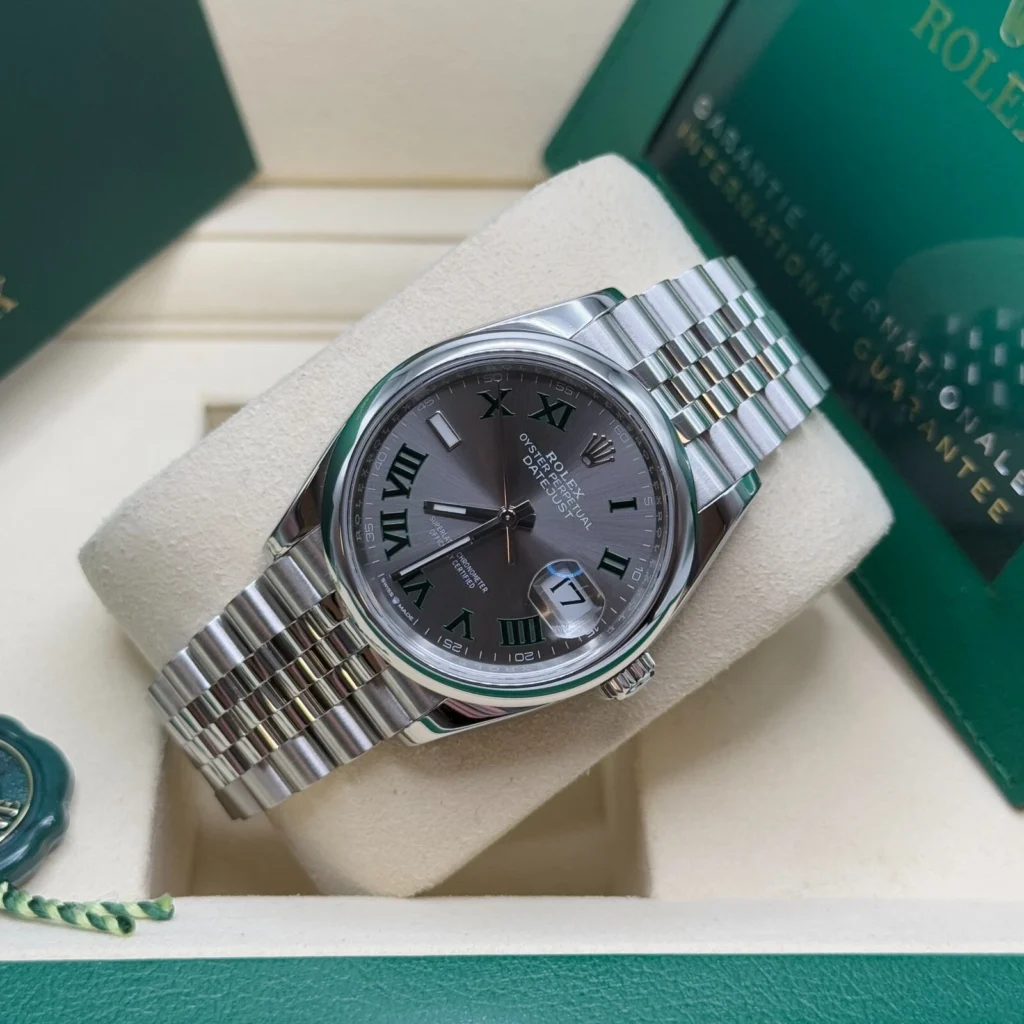 RLX Datejust 36mm 126200 Oyster Perpetual Wimbledon Dial Jubilee Stainless Steel