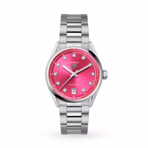 TAG Heuer Carrera Date 36mm Ladies Watch Pink Diamond Dot WBN2318.BA0001
