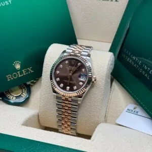 RLX Lady-Datejust 31mm 279171 Chocolate Diamond Oyster Stainless Steel and Rose Gold