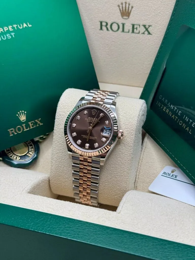 RLX Lady-Datejust 31mm 279171 Chocolate Diamond Oyster Stainless Steel and Rose Gold