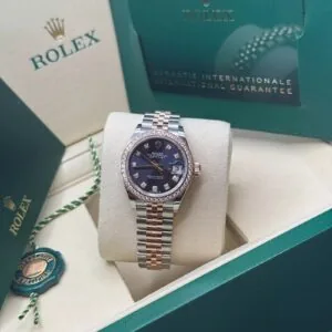 RLX Lady-Datejust 31mm 279381RBR Aubergine Diamond Dial Oyster Bracelet