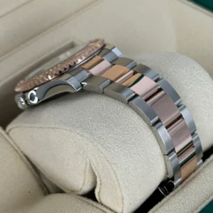 RLX Yacht-Master 37mm Steel and Everose Gold Watch - Black Dial - Oyster Bracelet 268621