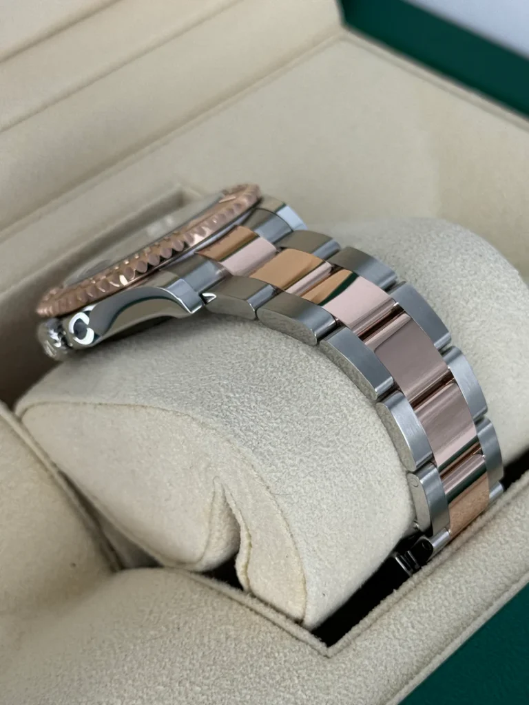 RLX Yacht-Master 37mm Steel and Everose Gold Watch - Black Dial - Oyster Bracelet 268621