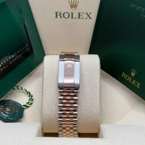 RLX Datejust 36mm 126281 Silver Palm Motif Diamond Dial Oyster Bracelet