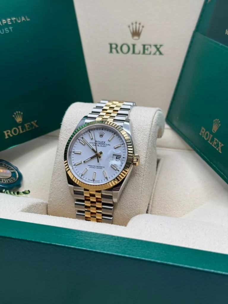 RLX Datejust 36mm 126233 White Index Dial Two-Tone Jubilee Bracelet Watch