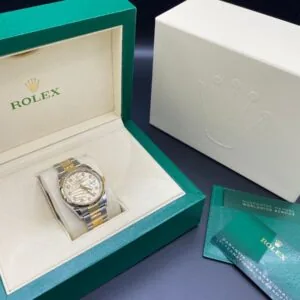 RLX Datejust 36mm 126203 Golden Palm Dial Domed Bezel Oyster Bracelet