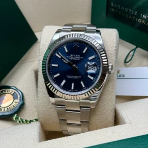 RLX Datejust 41mm 126334 Blue Index Oyster Stainless Steel Men’s Watch
