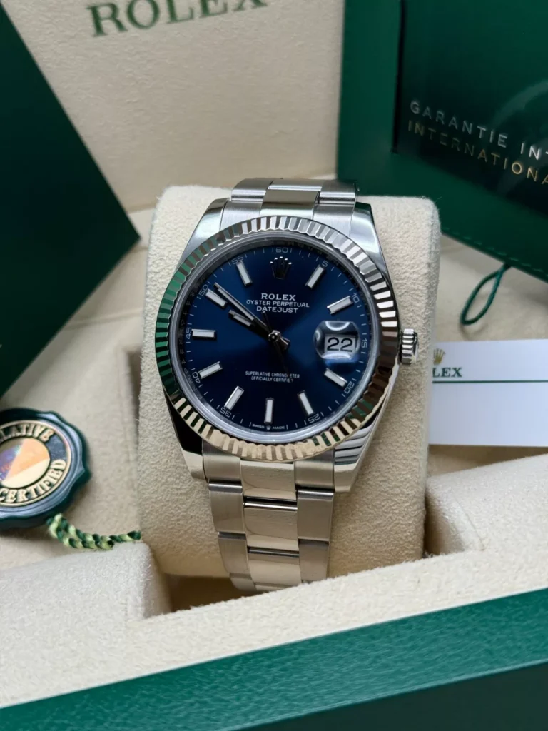 RLX Datejust 41mm 126334 Blue Index Oyster Stainless Steel Men’s Watch