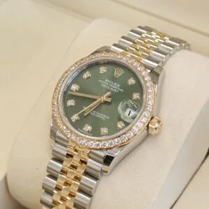 RLX Datejust m278383RBR-0029/0030 31mm Olive Green Dial Oyster Bracelet