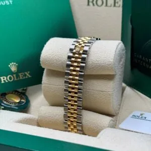 RLX Lady-Datejust 31mm 279383RBR Champagne Roman Dial Yellow Rolesor Oyster Bracelet