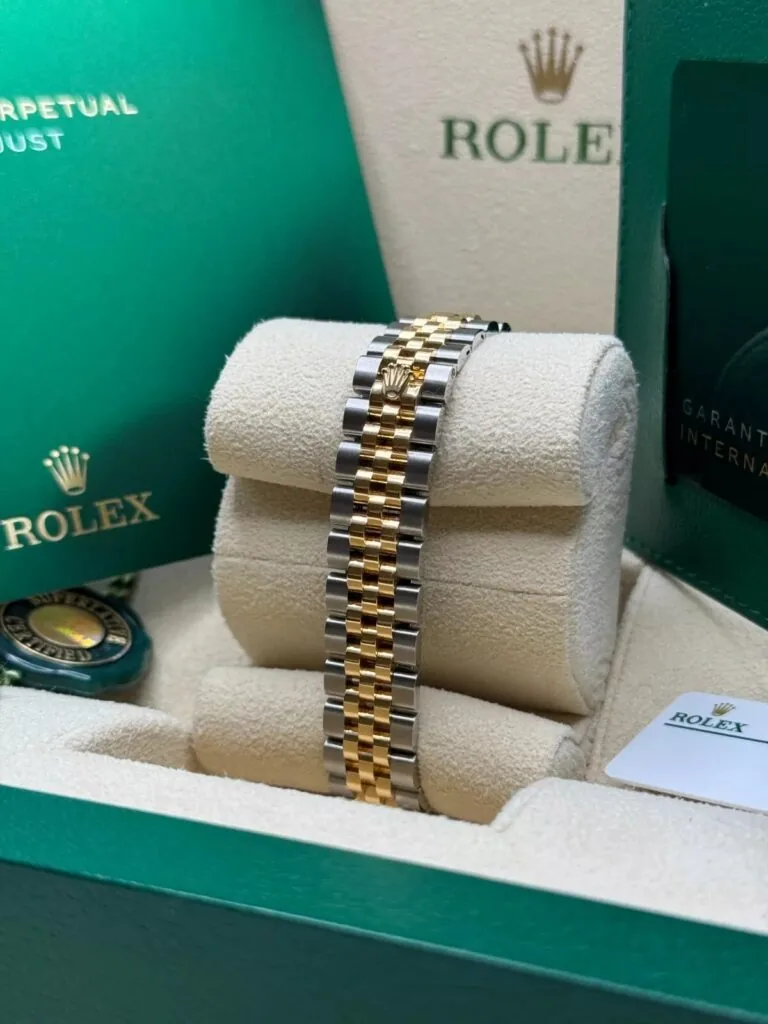 RLX Lady-Datejust 31mm 279383RBR Champagne Roman Dial Yellow Rolesor Oyster Bracelet