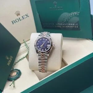 RLX Lady-Datejust 31mm 279171 Aubergine Diamond Oyster Stainless Steel and Rose Gold