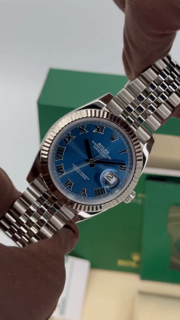 RLX Datejust 41mm 126334 Blue Roman Oyster Stainless Steel Men’s Watch