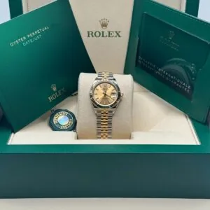 RLX Lady-Datejust 31mm 279173 Champagne Index Dial Oyster Bracelet