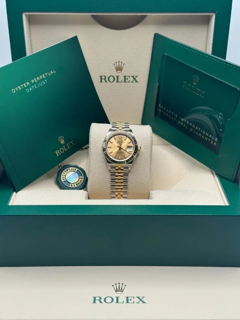 RLX Lady-Datejust 31mm 279173 Champagne Index Dial Oyster Bracelet