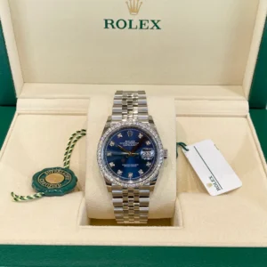 RLX Datejust 36mm 126284 Bright Blue Dial Jubilee Bracelet