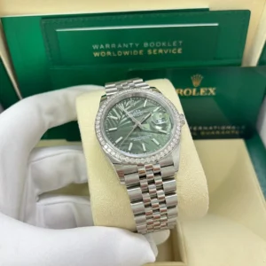 RLX Datejust 36mm 126284 Olive Green Dial Jubilee Bracelet
