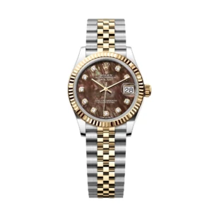 RLX Datejust m278273-0023/0024 31mm Black Mother-of-Pearl Dial Stainless Steel and Yellow Gold Oyster Watch