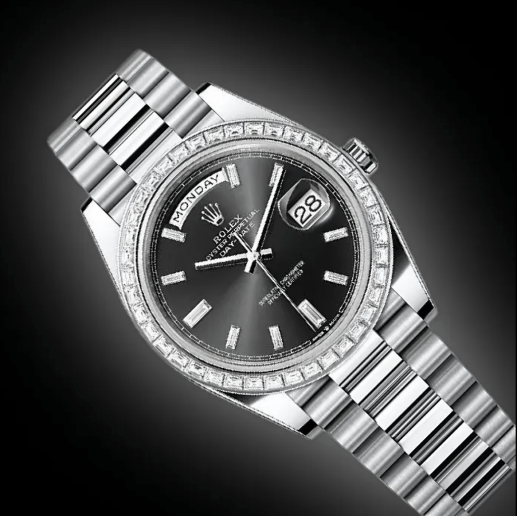 RLX Day-Date 40mm 228396TBR-0012 Black Diamond Dial