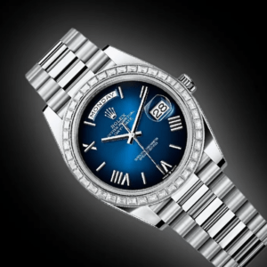 RLX Day-Date 40mm 228396TBR-0042 Blue ombré Roman Dial