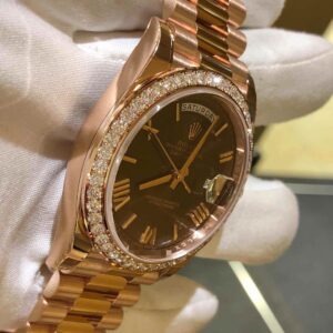 RLX Day-Date 40mm Chocolate Roman Dial 228345rbr-0009