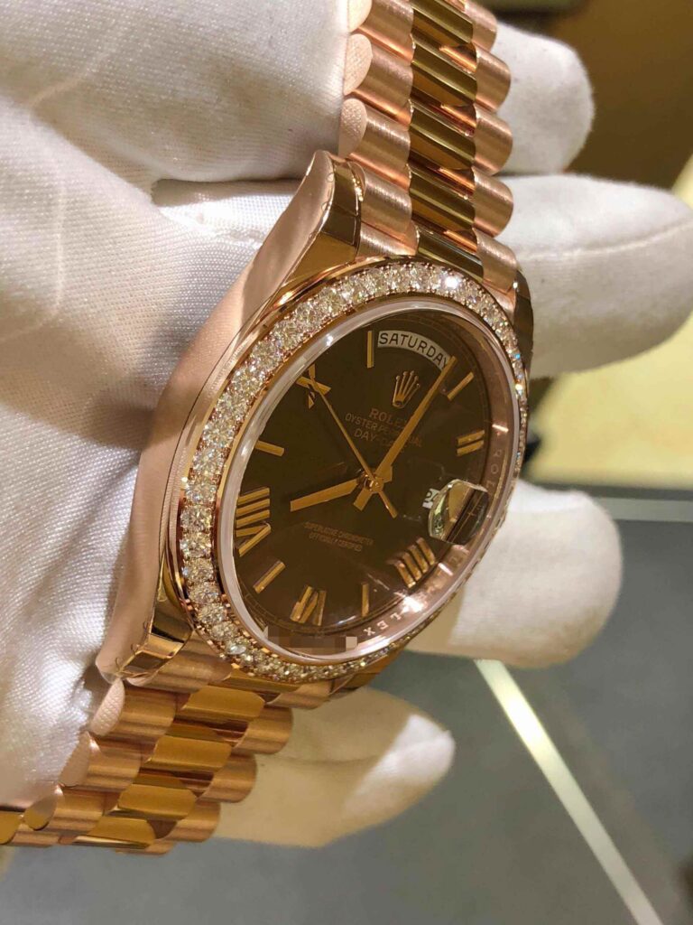 RLX Day-Date 40mm Chocolate Roman Dial 228345rbr-0009